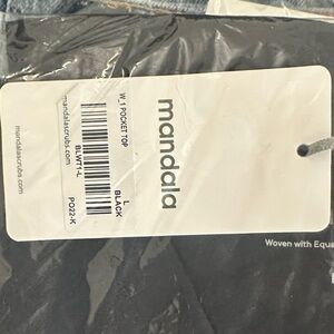 Mandala Women’s Black One Pocket Top